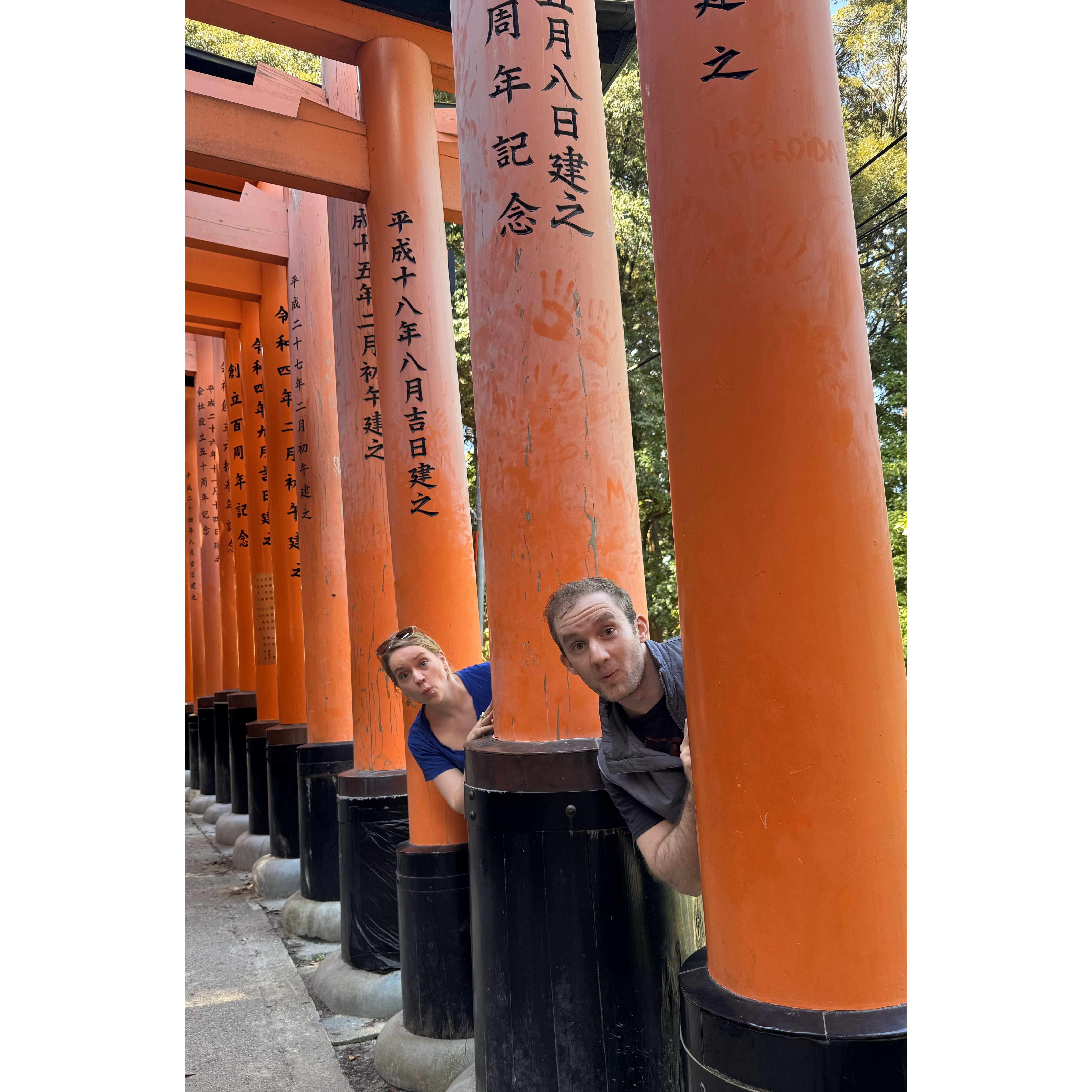 Peek-a-boo at Fushimi Inari