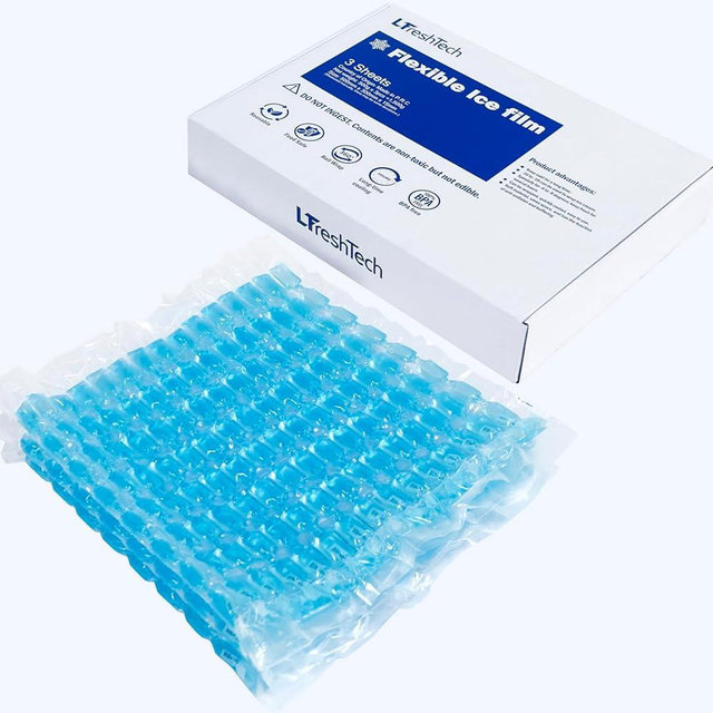 LFreshTech Flexible Ice Packs for Cooler Freezer Lunch Boxes Reusable Long Lasting (Blue for refrigerate Type)