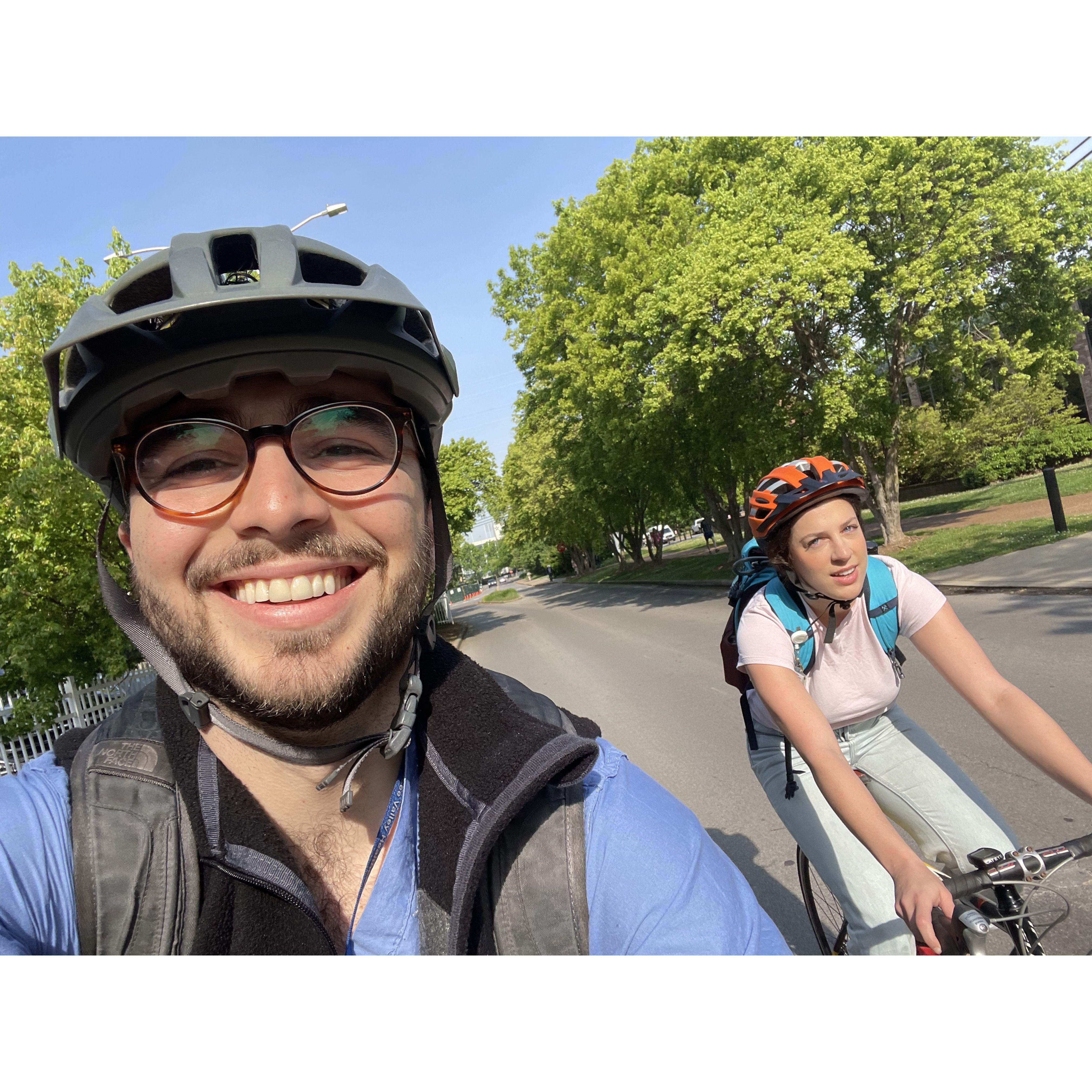 Converting caro into a bike commuter, May 2022