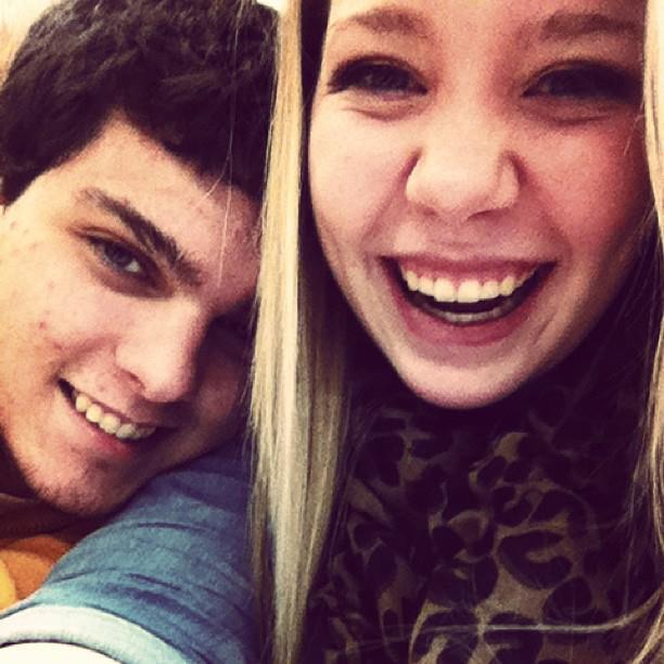 Smiling big with Carly's braces freshly removed