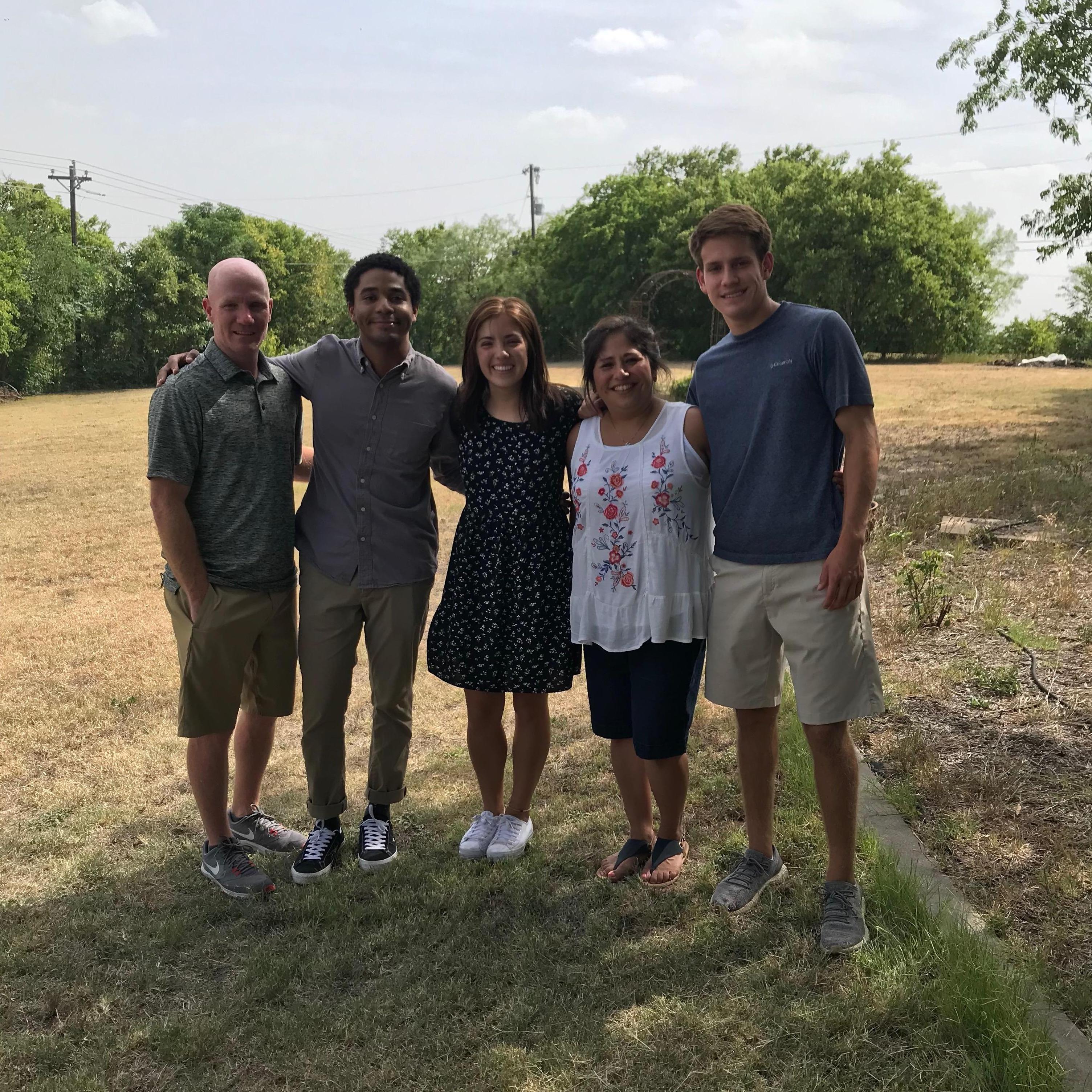 When Jarred met the Thomas family (along with many other new faces) in Waco.
