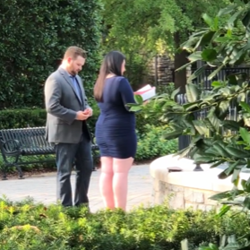 Checking out the ring haha