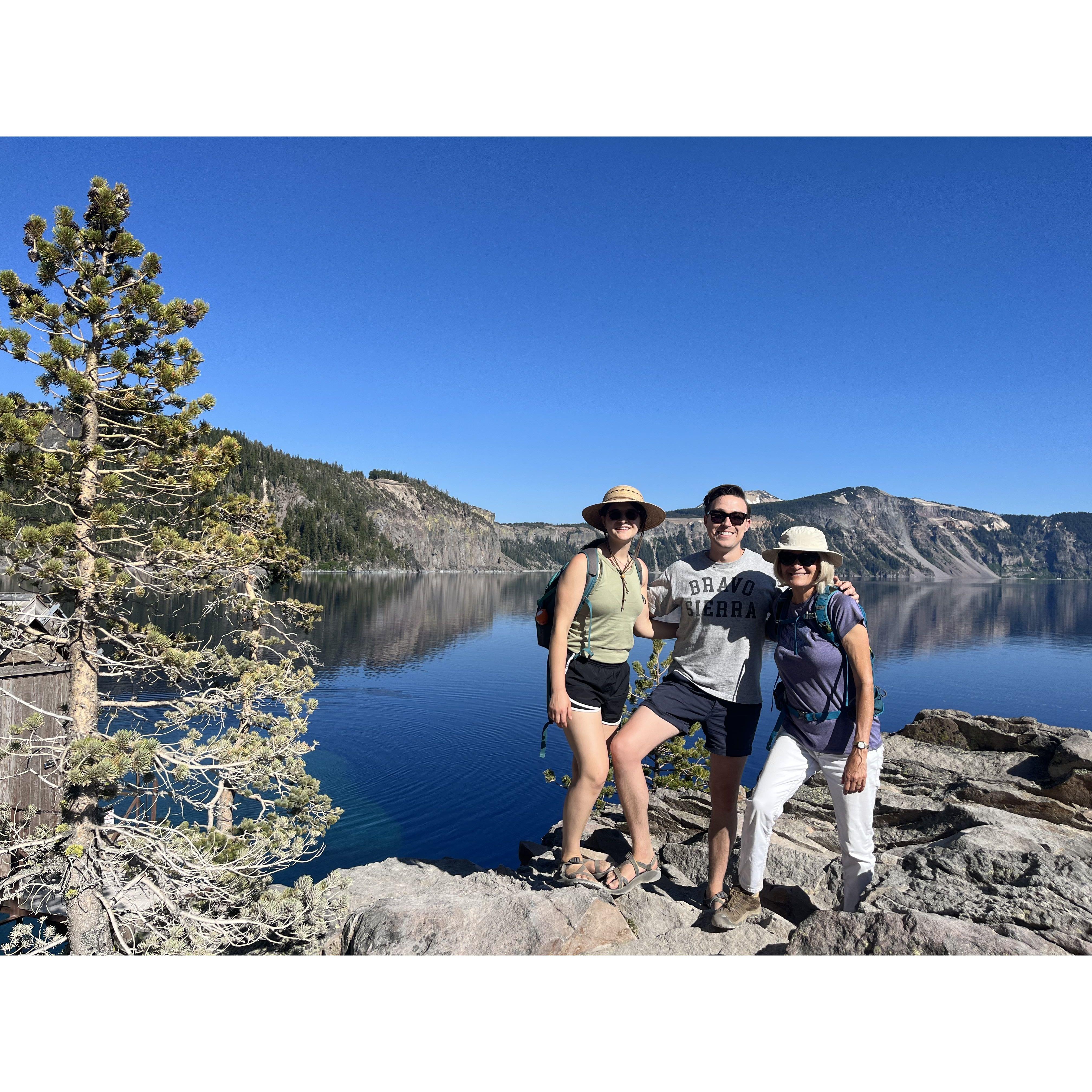 Crater Lake with the parents on July 4, 2023