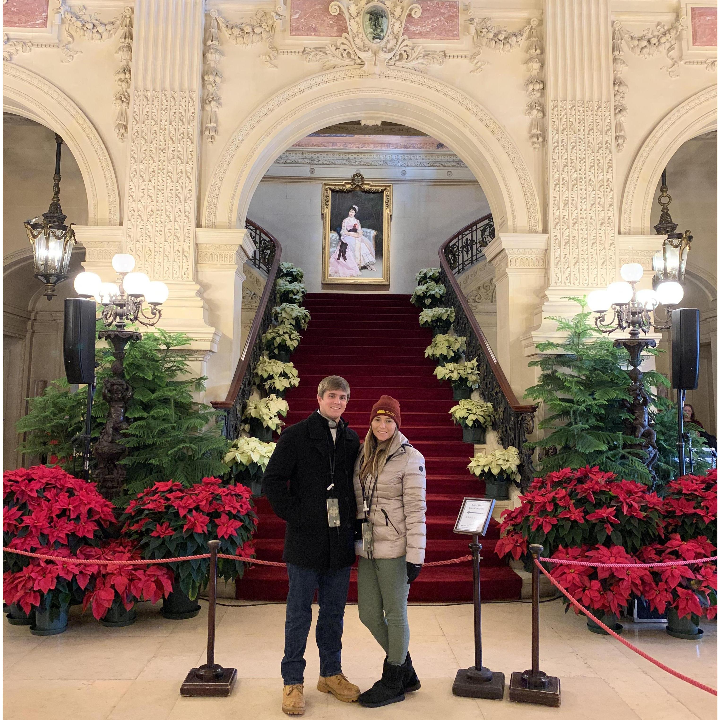 Touring the Breakers Mansion in Rhode Island. 2019