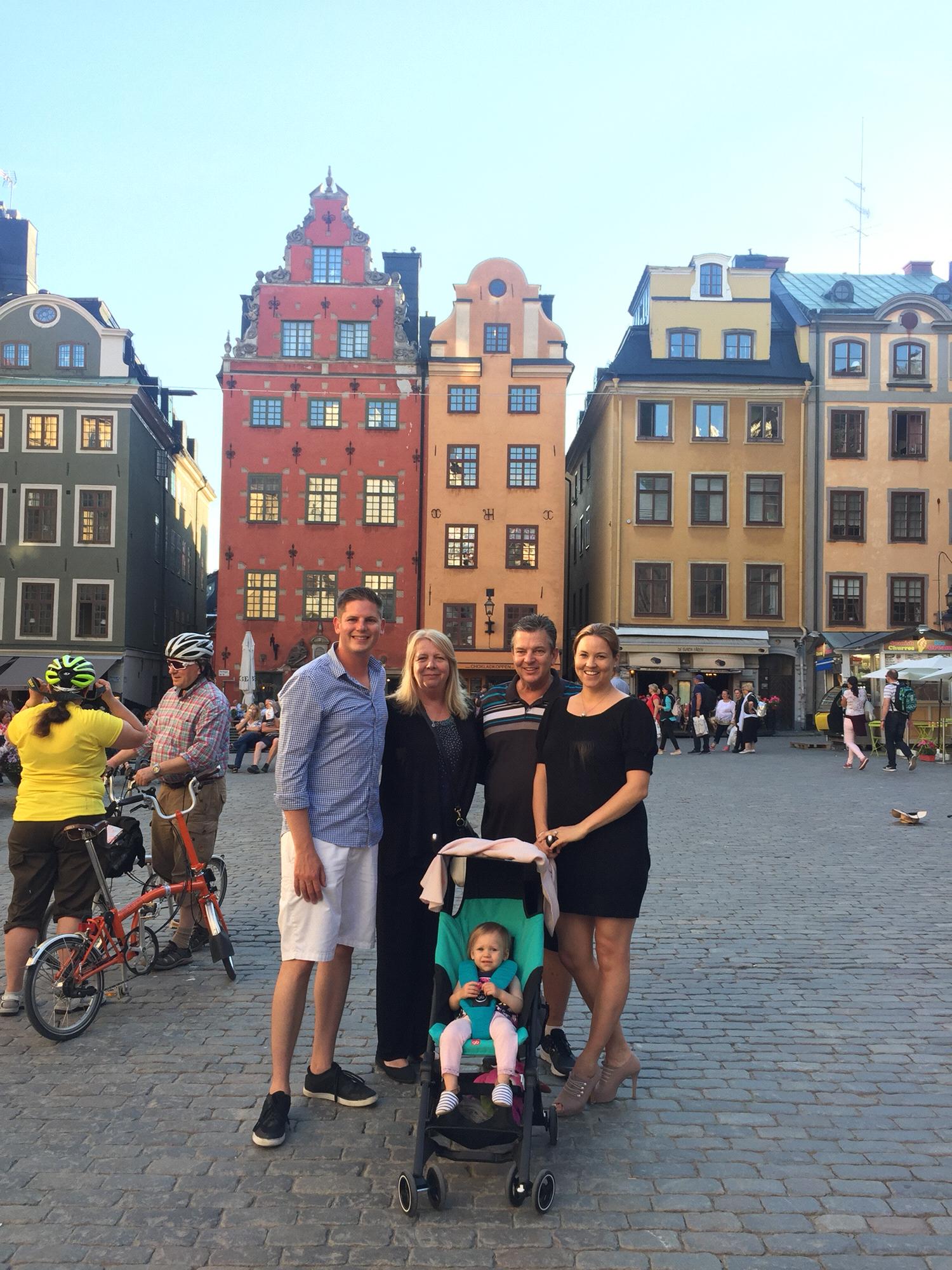 Fun family outing with The Sandners in Old Town, Stockholm! So good to be able to see these folks on a regular basis!
