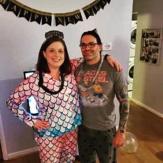 New Year's Eve pajama party 2020.