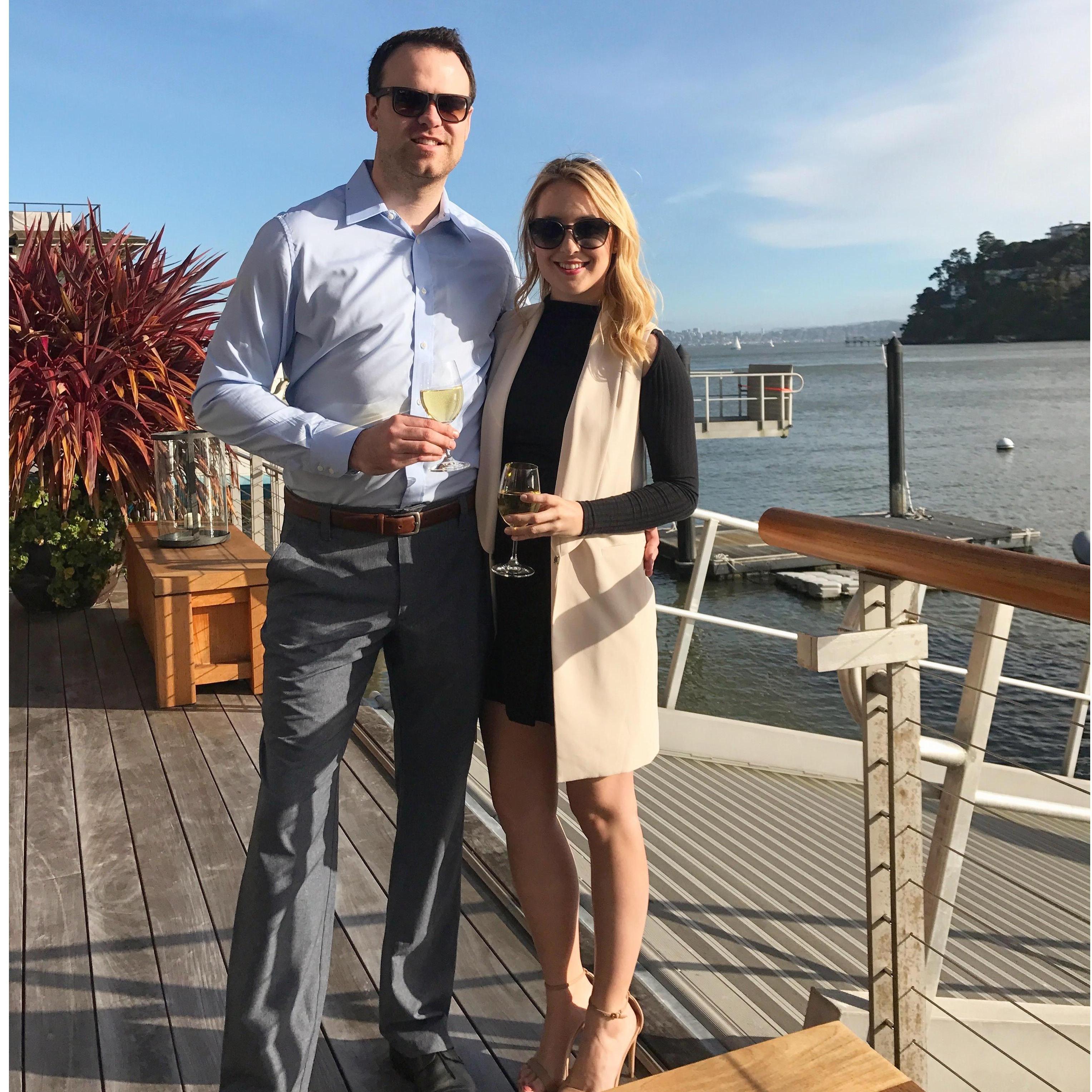 Celebrating Taylor's 25th birthday celebration in Tiburon!