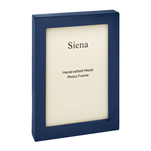 Siena 5-Inch x 7-Inch Piano Finish Wood Picture Frame in Navy