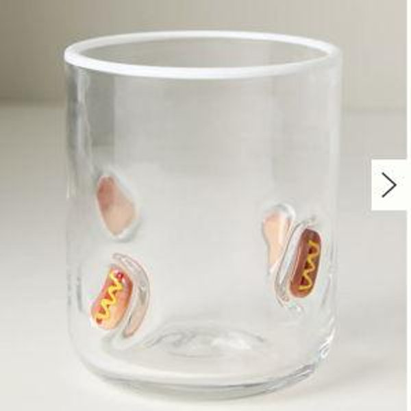 The Boardwalk Icon Juice Glass - Hot Dog, Standard, One Size