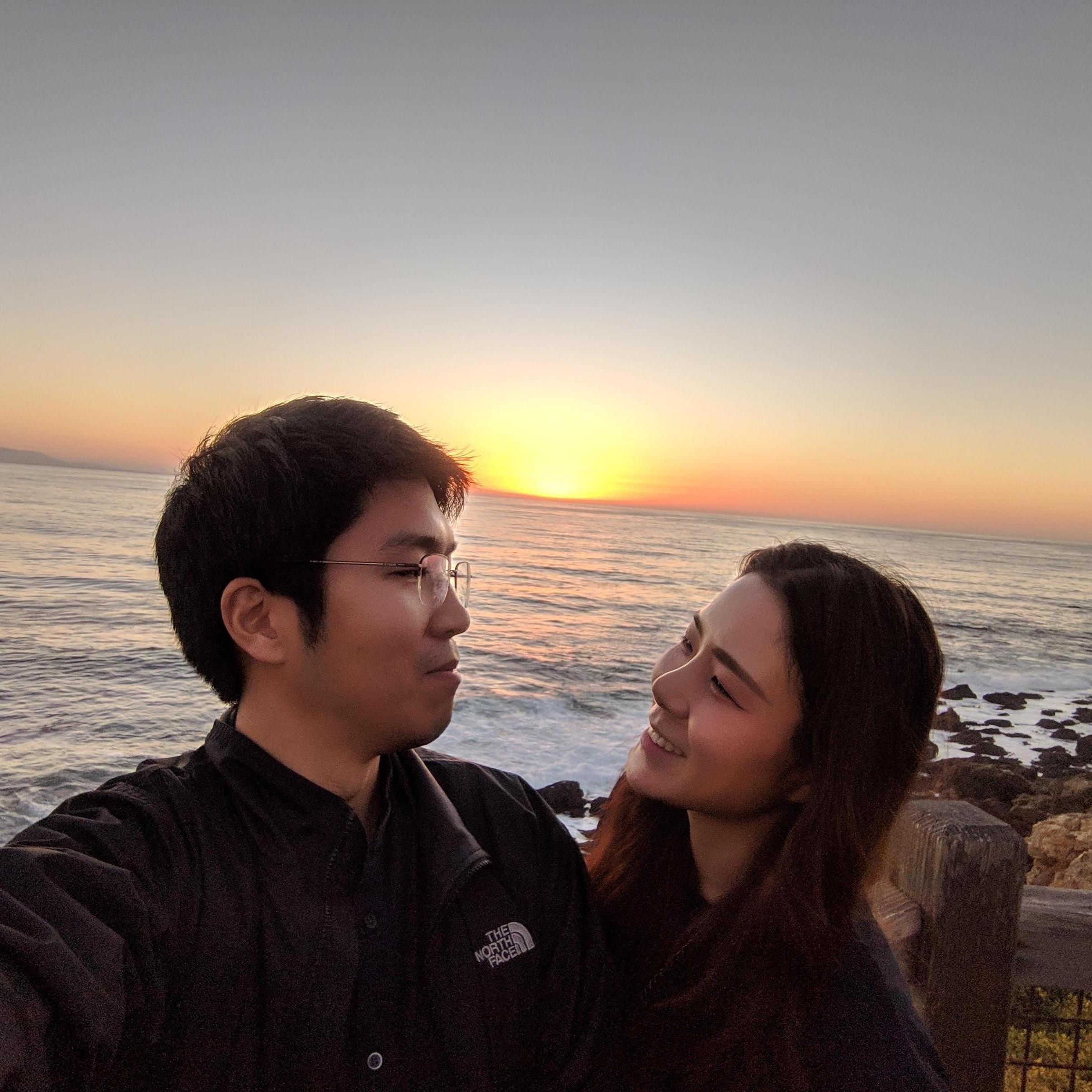 Stephanie can't stop smiling at James. James is Stephanie's forever lucky charm.
Terranea resort, 2018 Christmas.