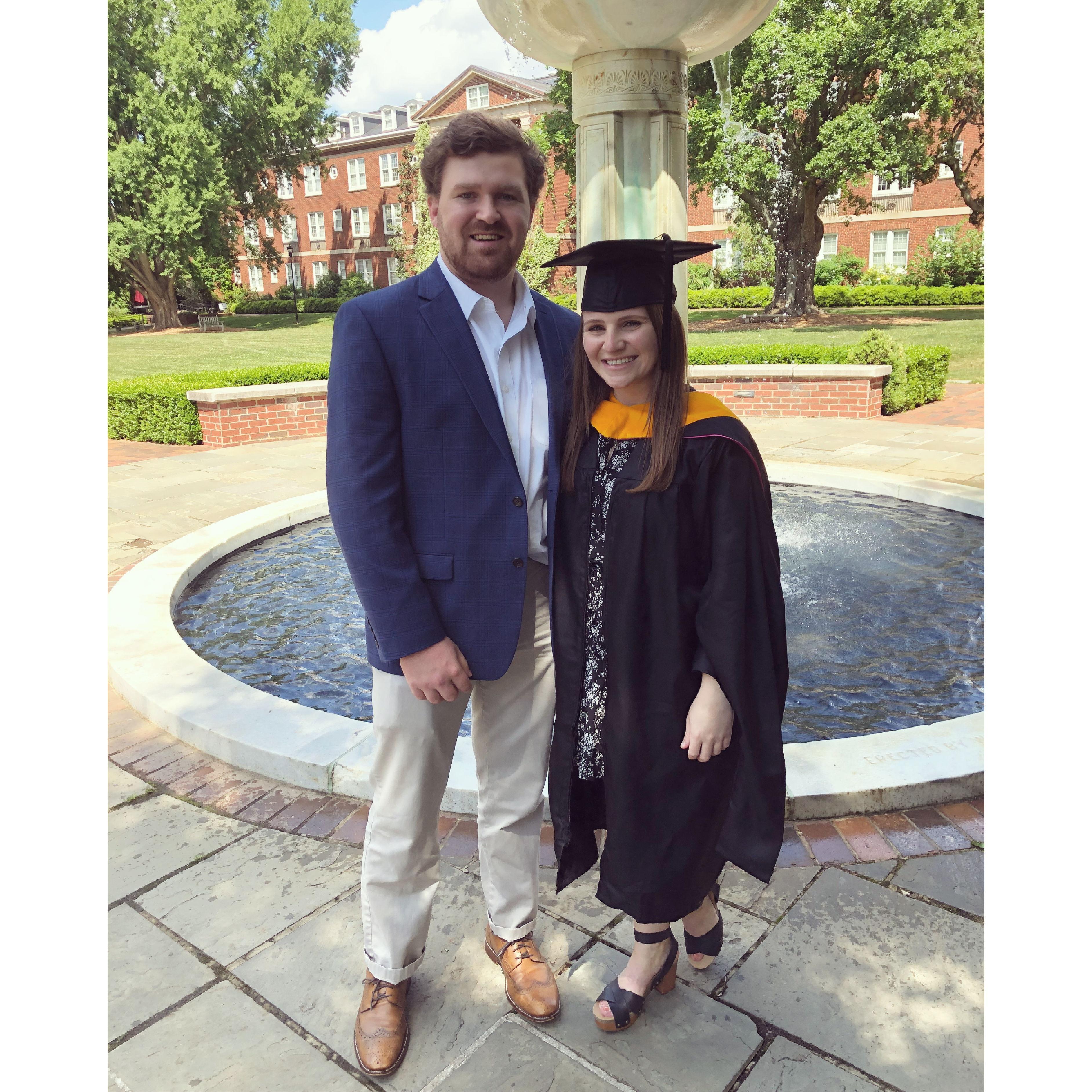 May 2021. 

Emilie's master's graduation from Meredith!