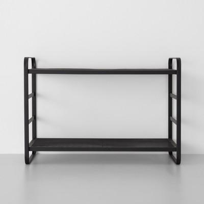 Two Tier Wire Mesh Shoe Rack Black - Made By Design™
