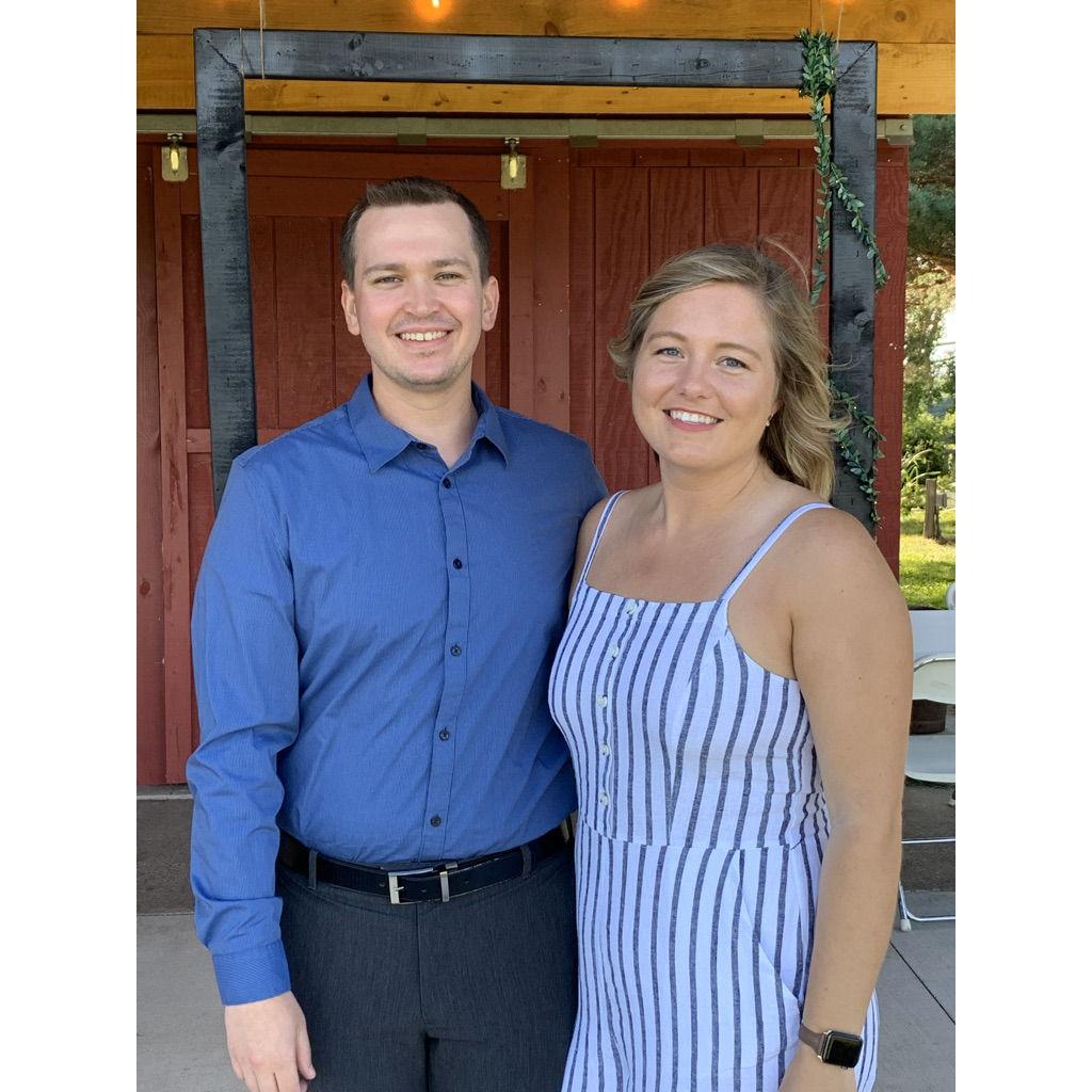 August 2019 at a friend's wedding at Eko Backen. Who knew we'd be married here 4 years later!