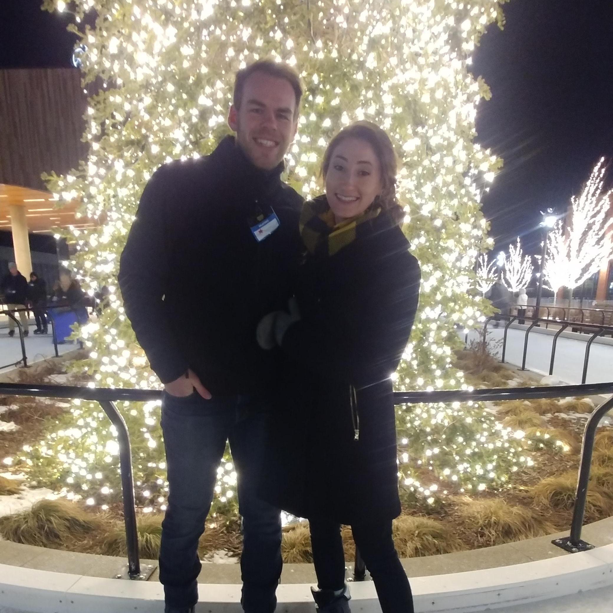 No sweater dress this time! Recreating our first date, in the beginning of 2018 was spent ice skating around Titletown across from Lambeau!
