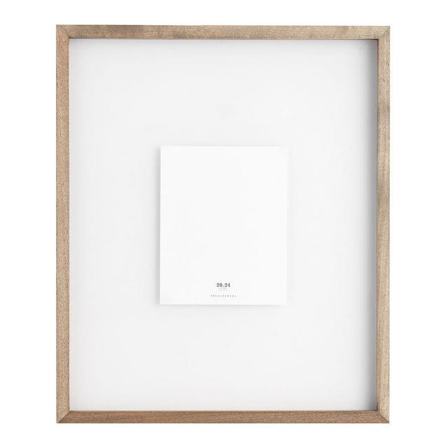 Floating Wood Gallery Frame, Graywash - 20" x 24"