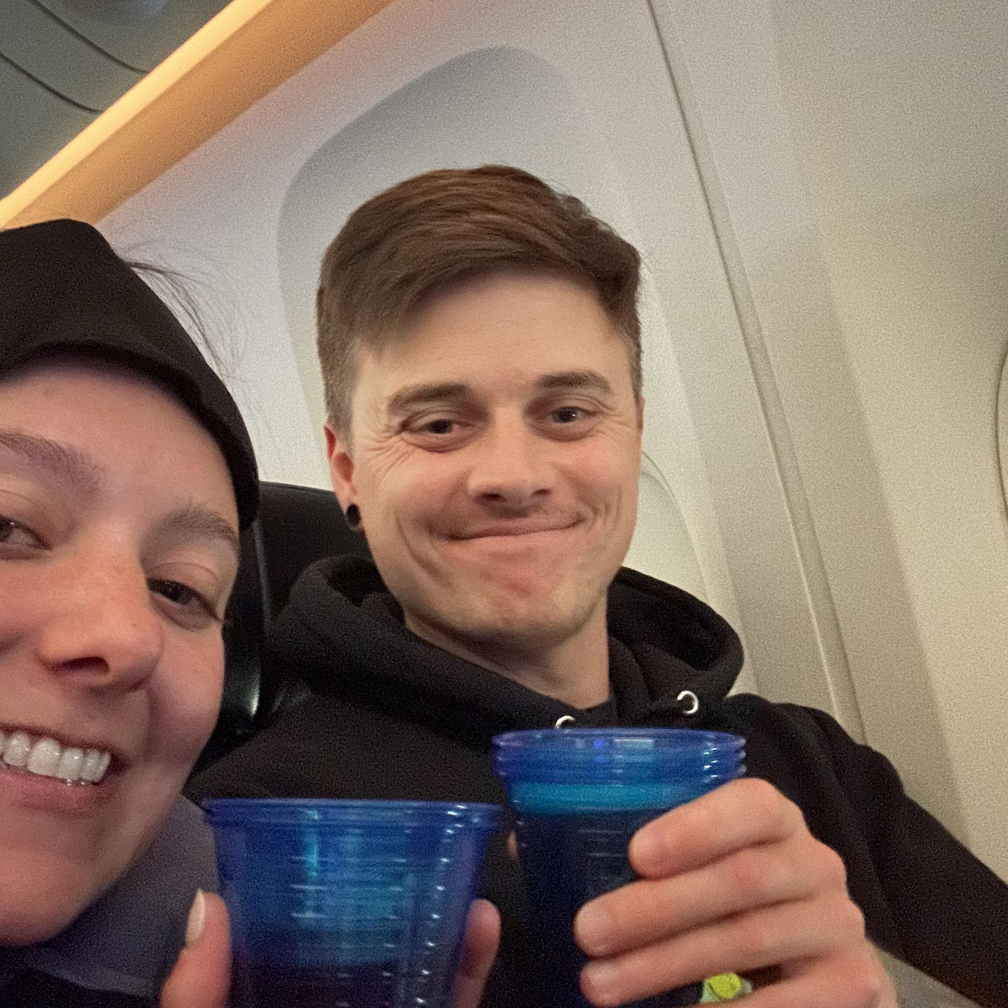 Airplane wine tastes better!