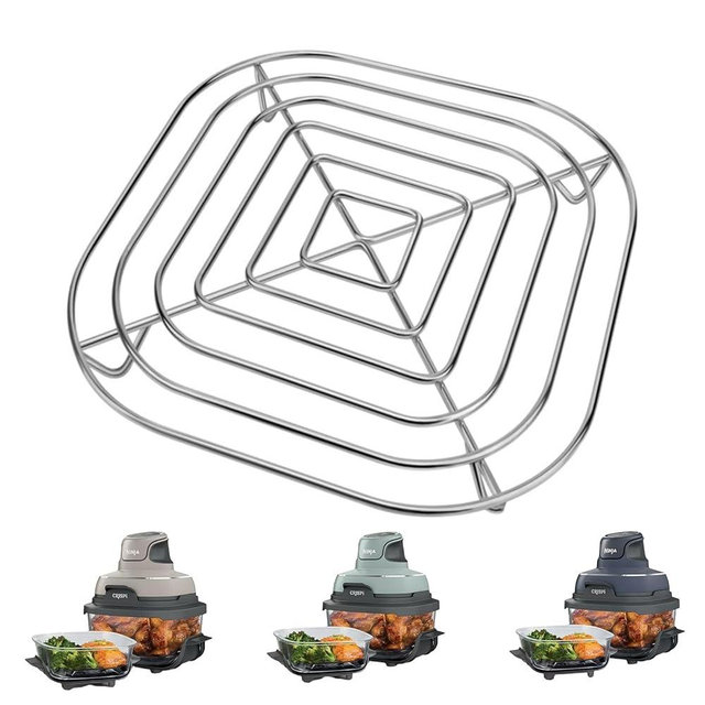 Crisper Rack for Ninja Crispi Air Fryer Fit for 4QT Ninja Crispi Accessories Air Fryer Replacement Parts Food Grade Stainless Steel