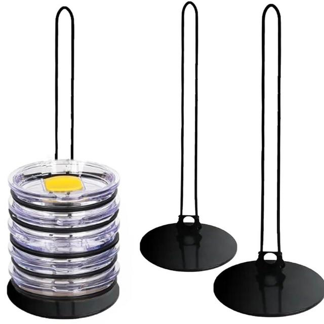 3 PCS Set Tumbler Lid Organizer -Stanley Cup Lid Accessory - Space-Saving Design - Slim Vertical Storage for Up to 10 Lids, Clutter-Free Kitchen Cabinets and Countertops Organization, Metal, Black