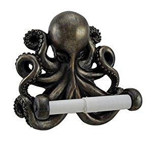 Antique Bronze Finish Wall Mounted Octopus Toilet Paper Holder