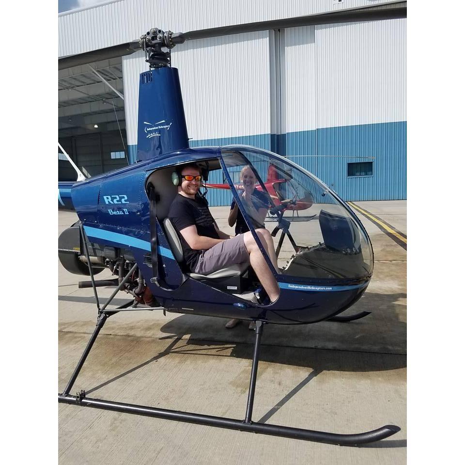 Theresa's first Christmas gift to Aleksander was an hour-long helicopter flying lesson. She is not sure why she had to be so ambitious from the beginning. She has been trying to top this since.