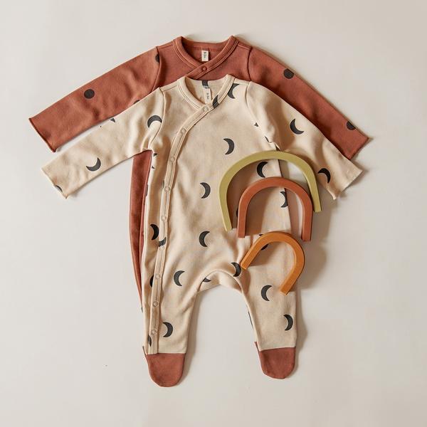 Pebble Midnight Suit with contrast feet - Organic Zoo - Size 3-6Mo