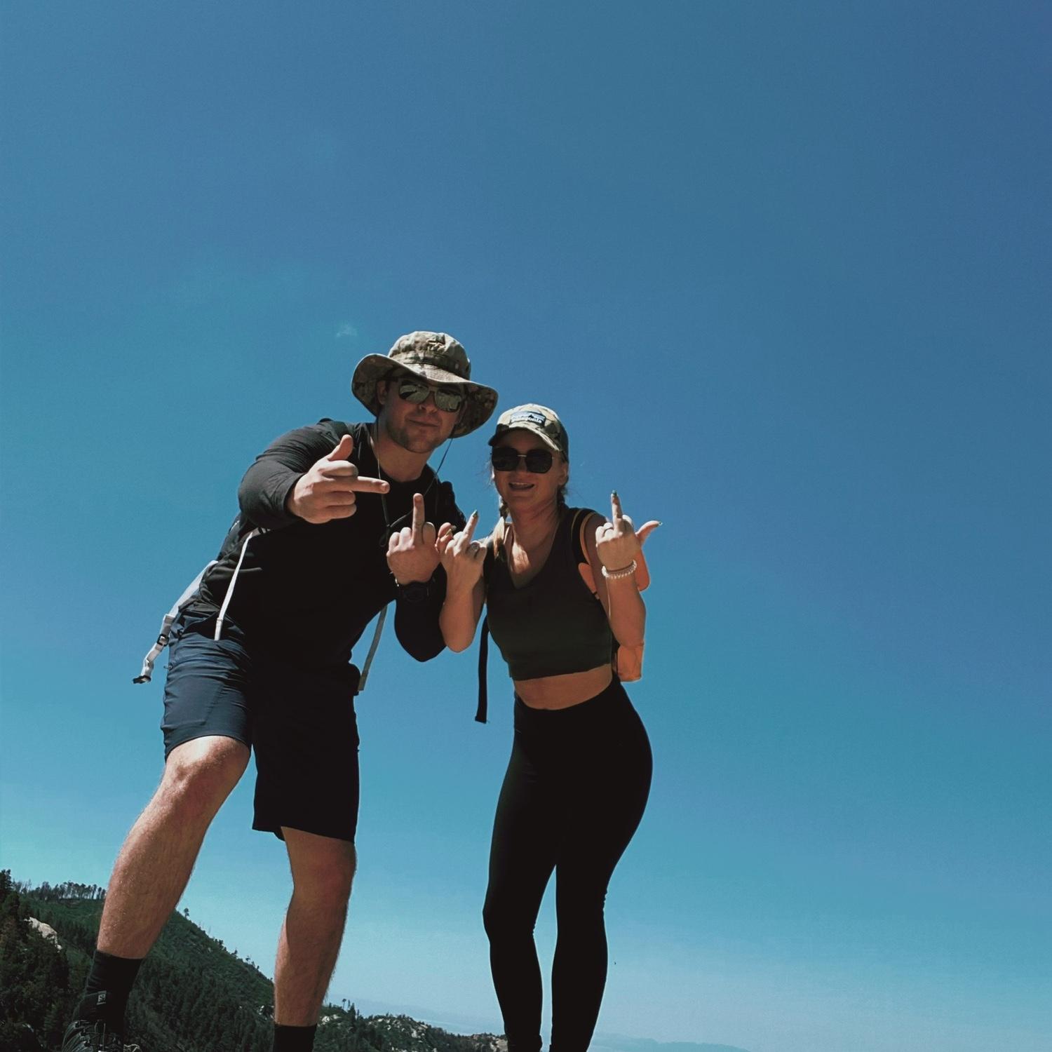 Mount Lemmon (and the first picture we ever took together)