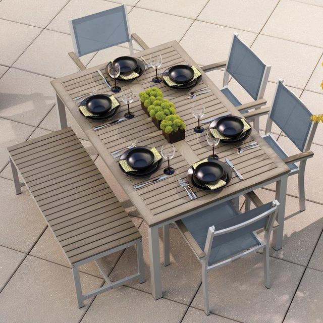 Farmington 6 Piece Dining Set with Leg End Caps