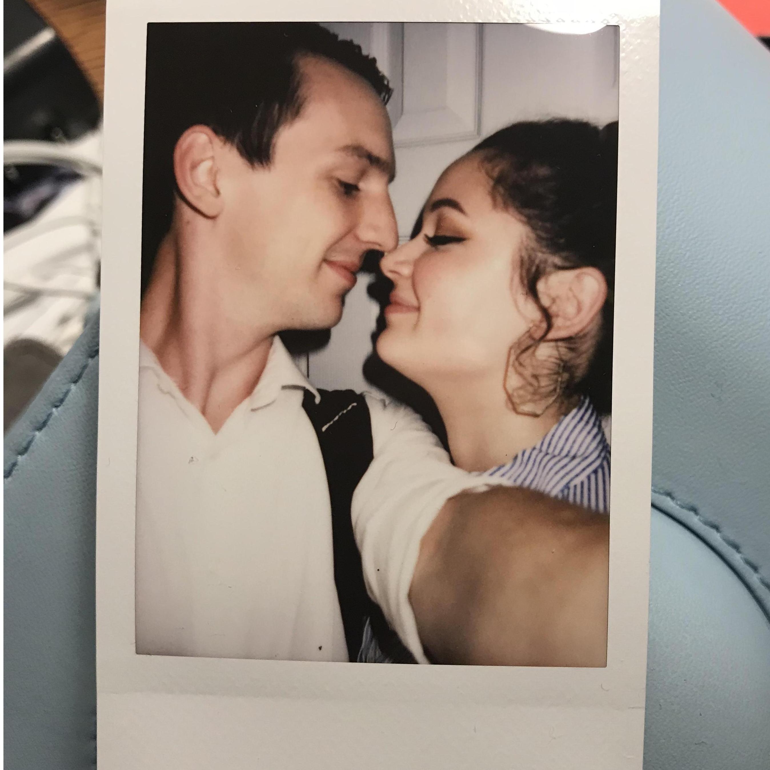 We've taken many polaroid pictures together. This is one of our favorites.
