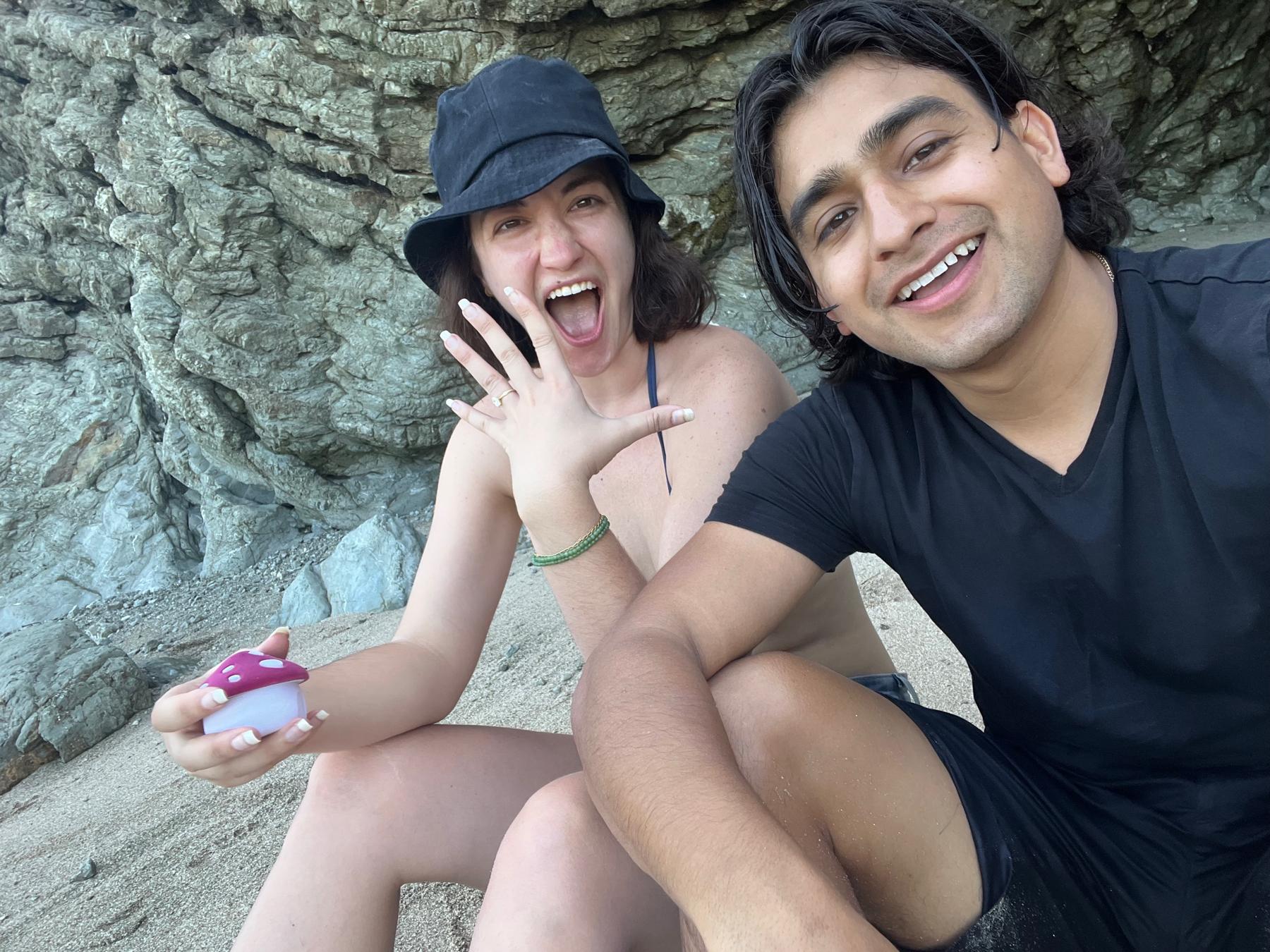 The day we got engaged!