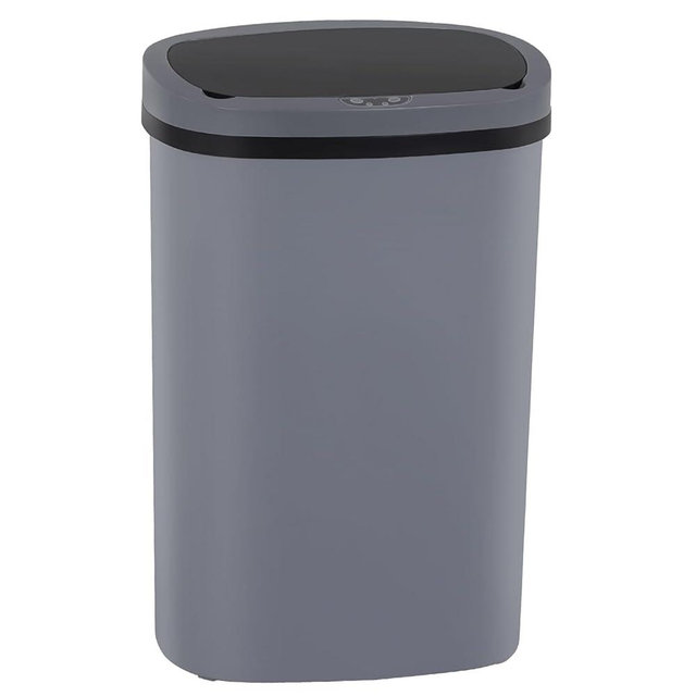 Kitchen Trash Can with Lid, 13 Gallon Automatic Garbage Can for Bathroom Bedroom Home Office 50 Liter Touch Free High-Capacity Brushed Waste Bin