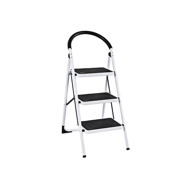SUGIFT Heavy Duty Industrial Lightweight Folding Stool 3 Step Ladder