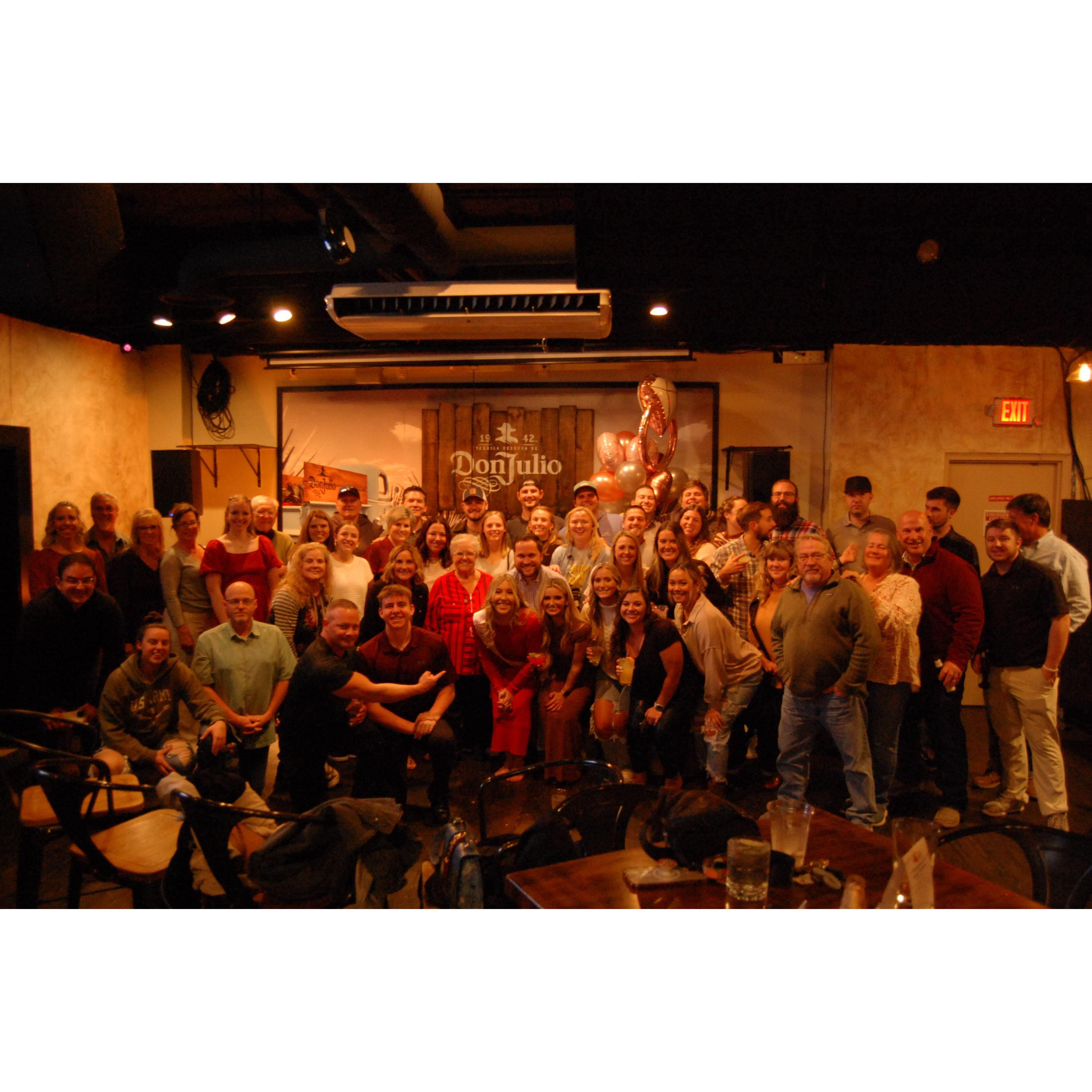 Beyond thankful for all the family and friends that came out to celebrate with us!