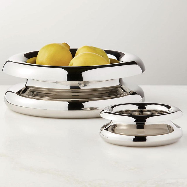 Piero Polished Stainless Steel Serving Bowl Small by Gianfranco Frattini