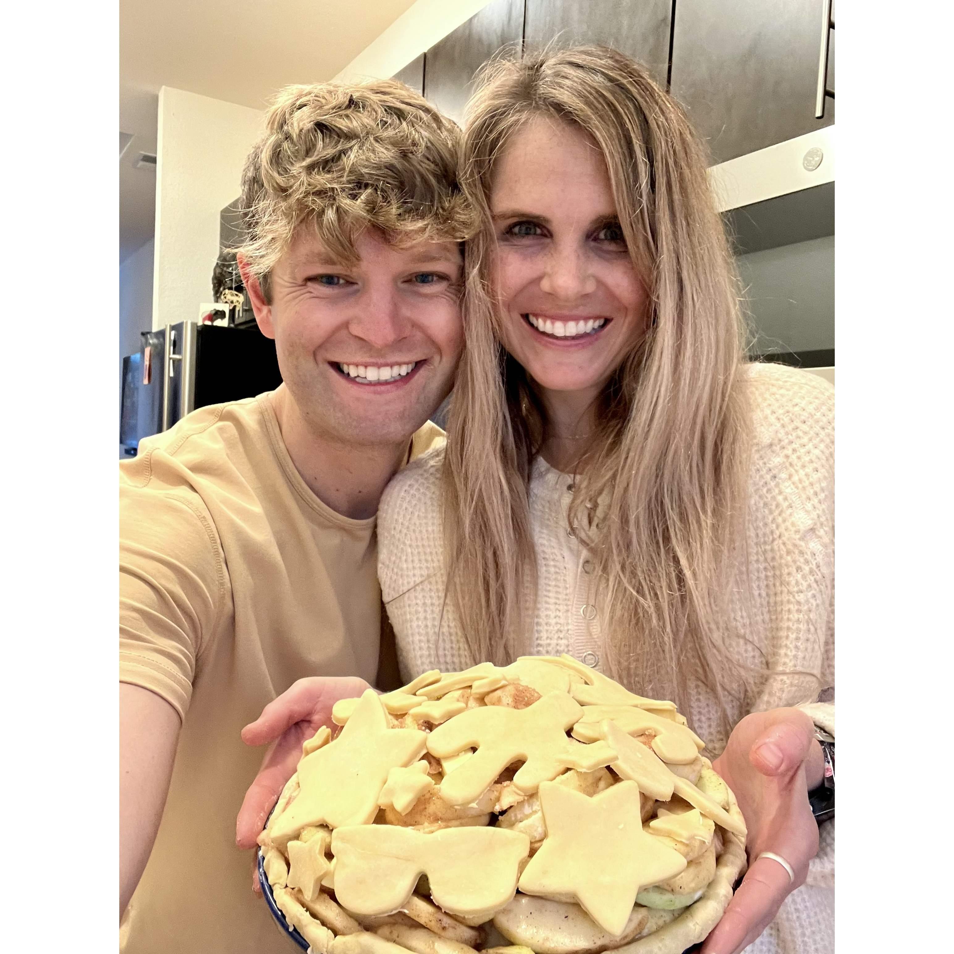 Making DeeDee proud with a homemade apple pie