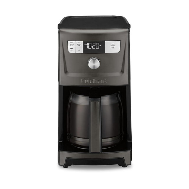 Cuisinart Coffee Maker, 14-Cup PerfecTemp Programmable Coffee Machine Glass Carafe with 1-4 Cup Setting, Brew Strength Control, Brew Pause, and Over Ice Function, Black Stainless Steel, DCC-3500BKS