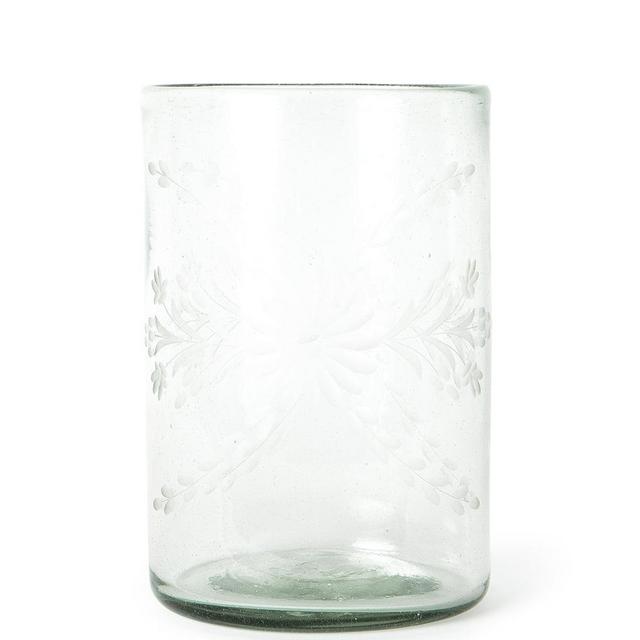 Etched Glass Vase - Small