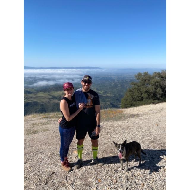 Hike with Keva above the clouds.