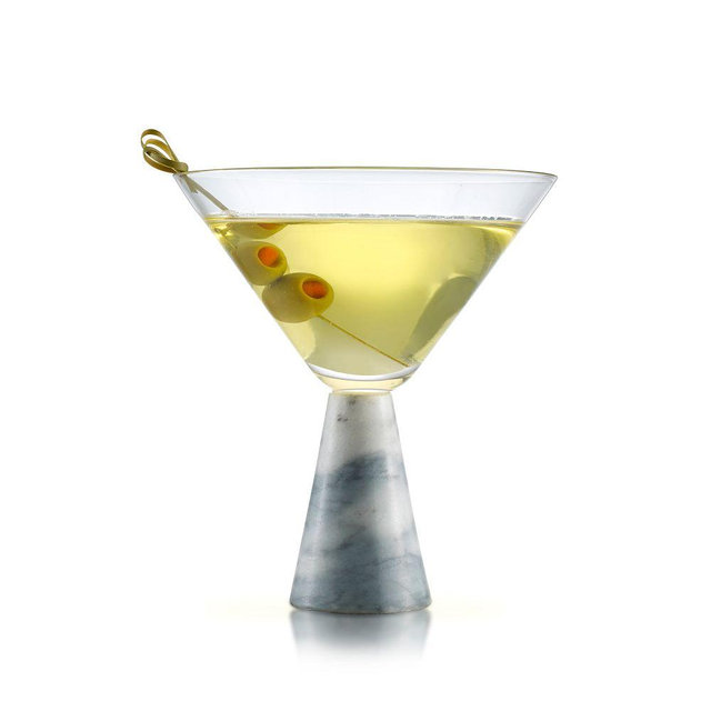 Marble Martini Glass, Set of 2