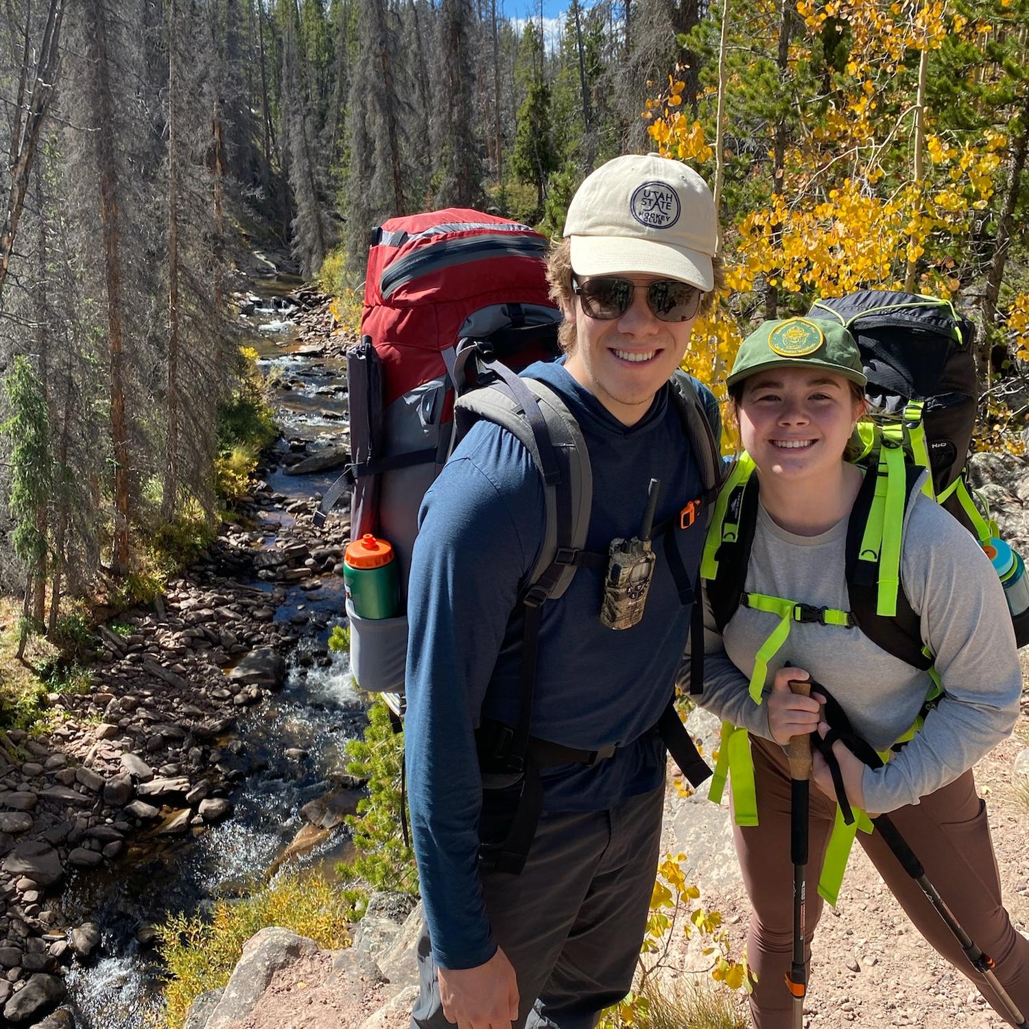 Beginning hike of Kings Peak in Utah.
