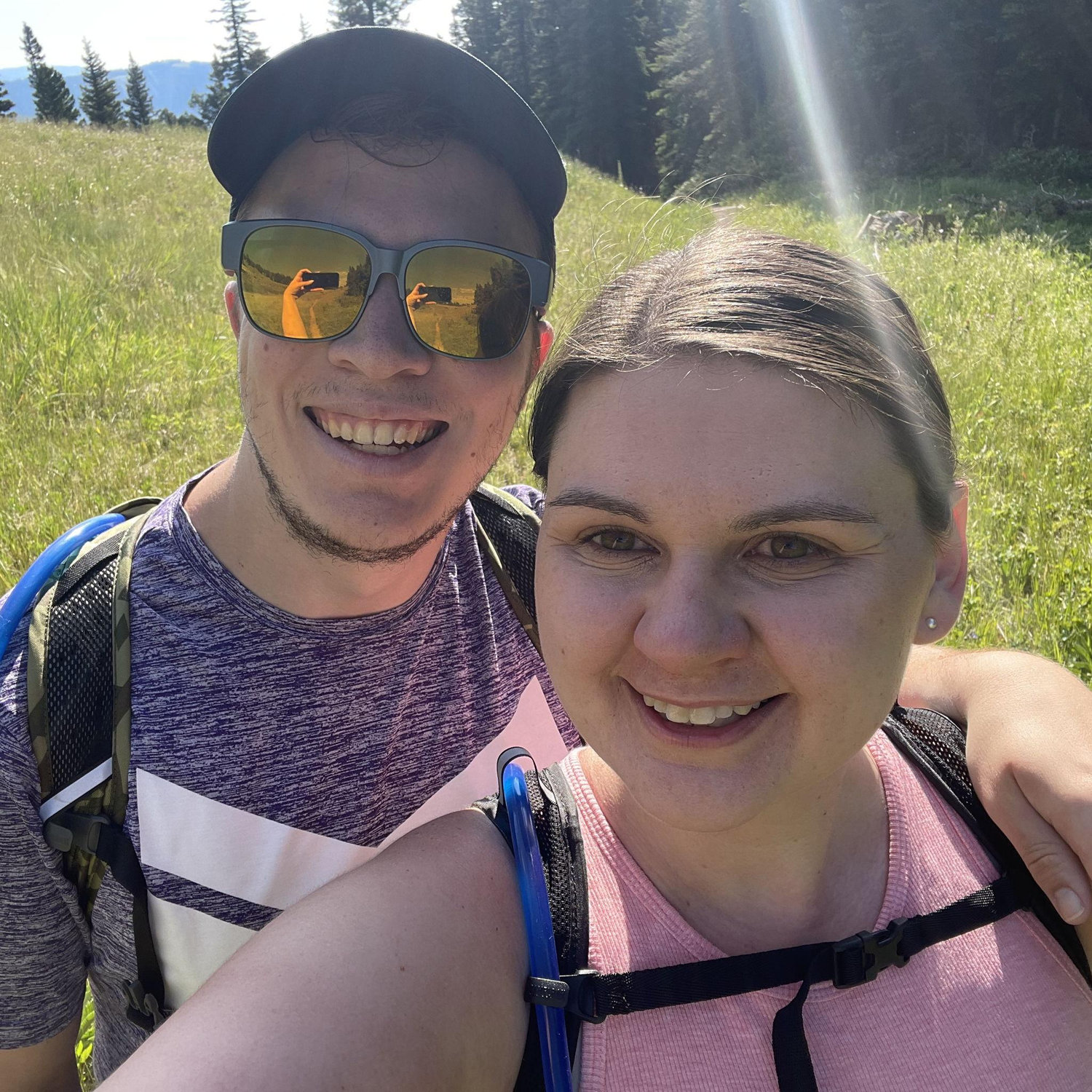 Hiking through Yellowstone was so fun!