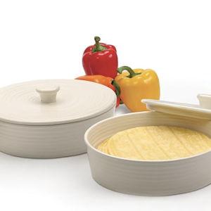 Stoneware Tortilla Warmer - White