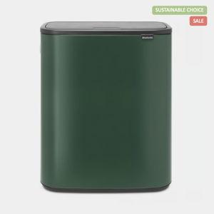 Bo Touch Trash Can 2 x 8 gallon (30 liter) - Pine Green