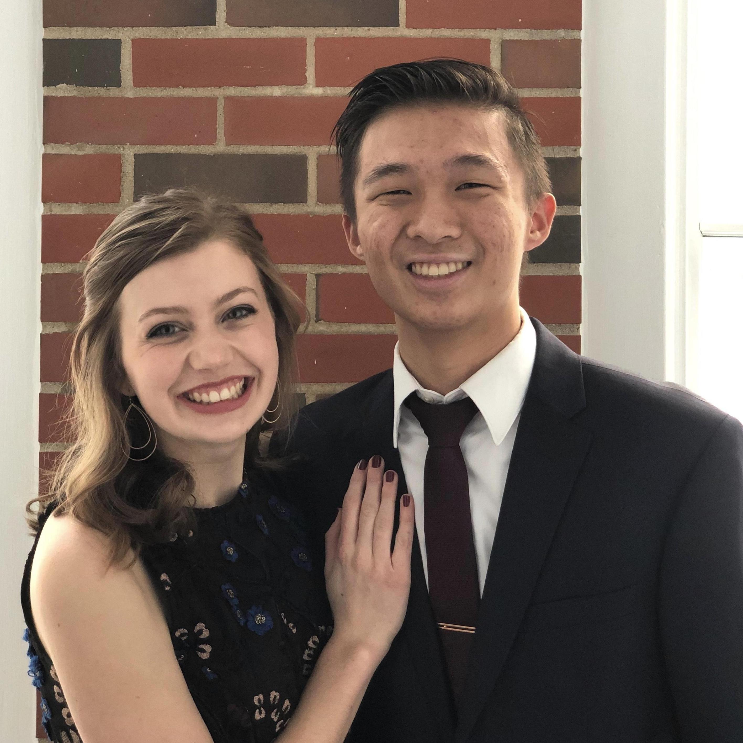 Our first President's Ball at Wheaton College together in 2019
