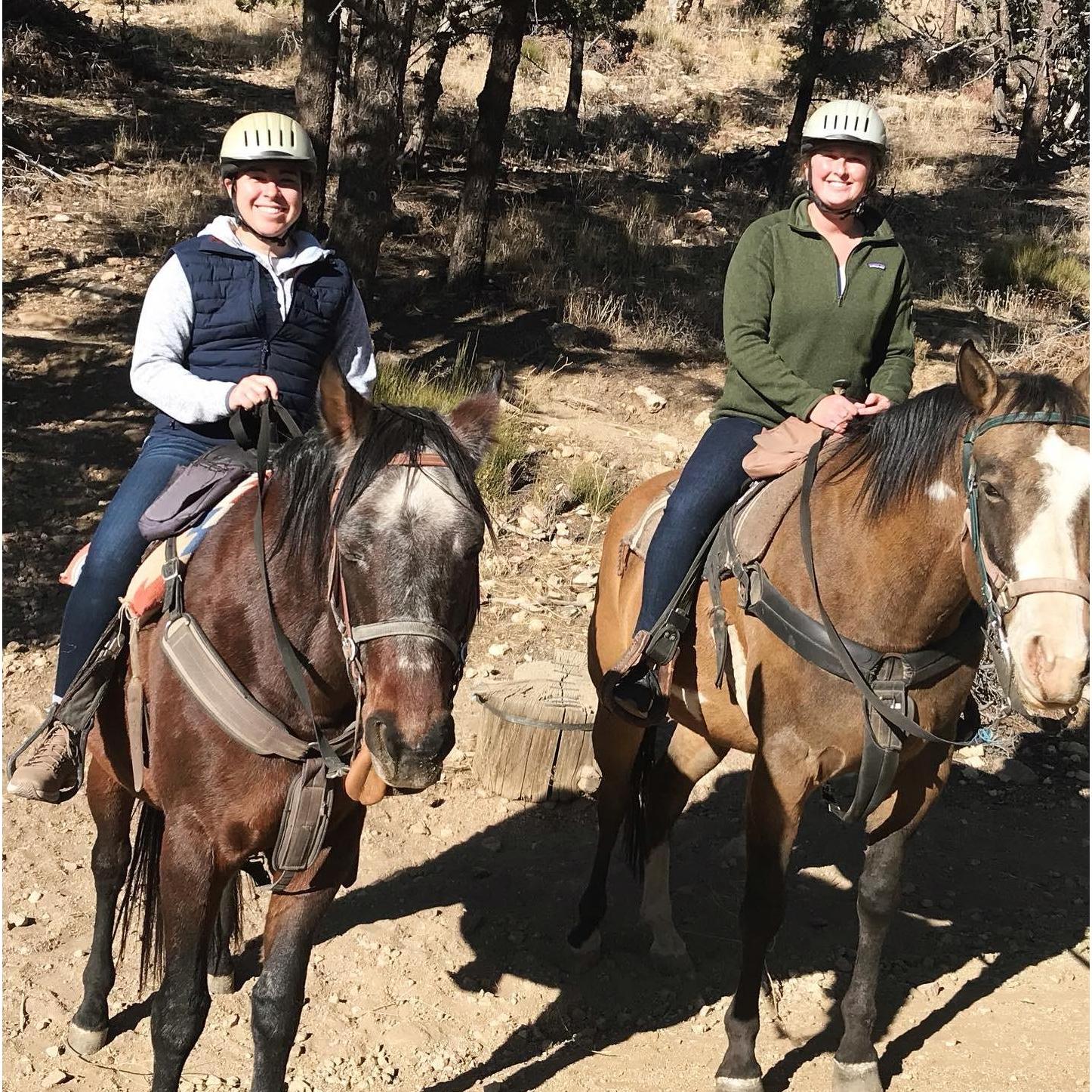 Horseback riding in Big Bear for our four year anniversary trip!