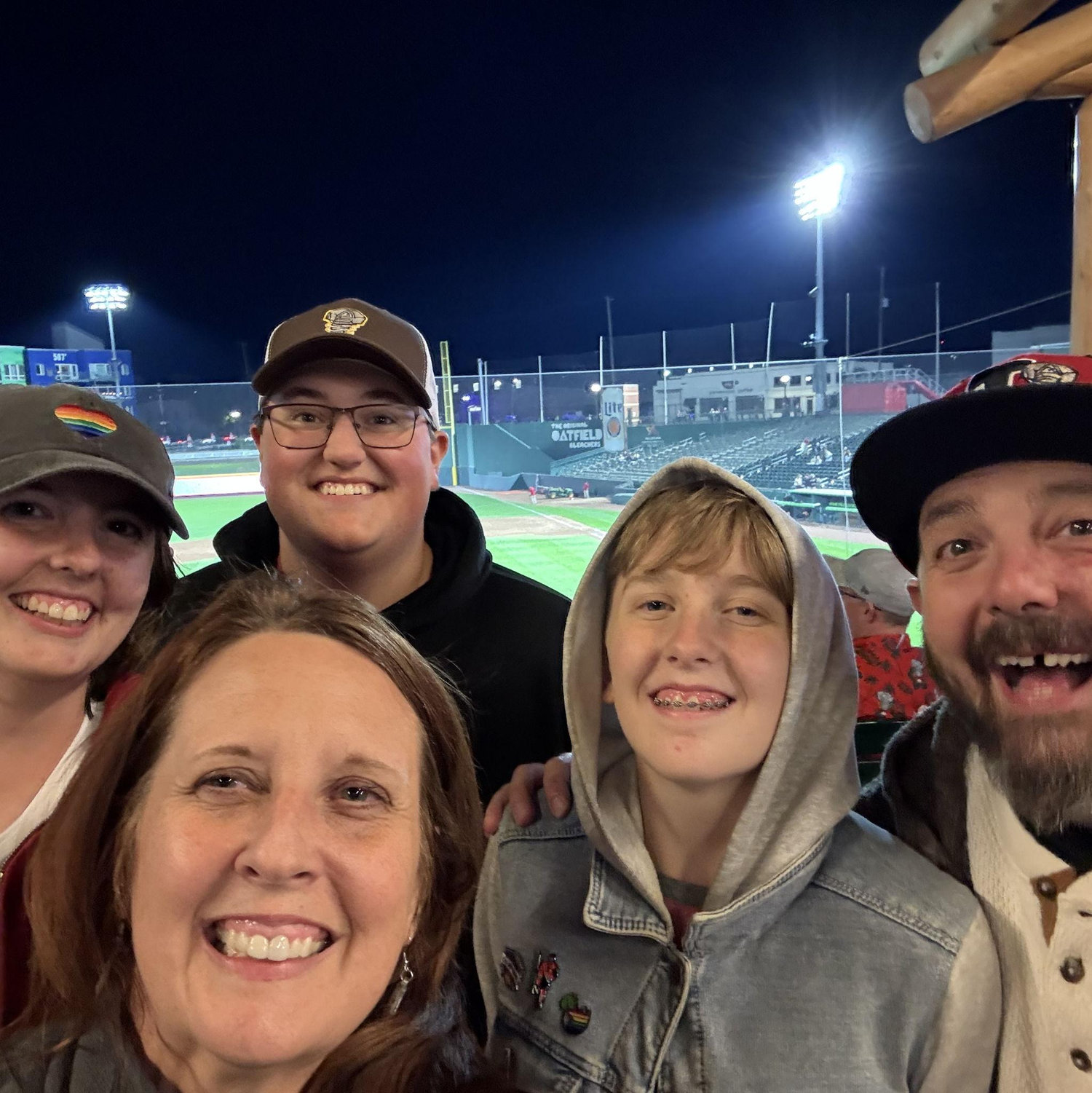 An Iskra family trip to the Lansing Lugnuts Baseball Stadium. August 2025.