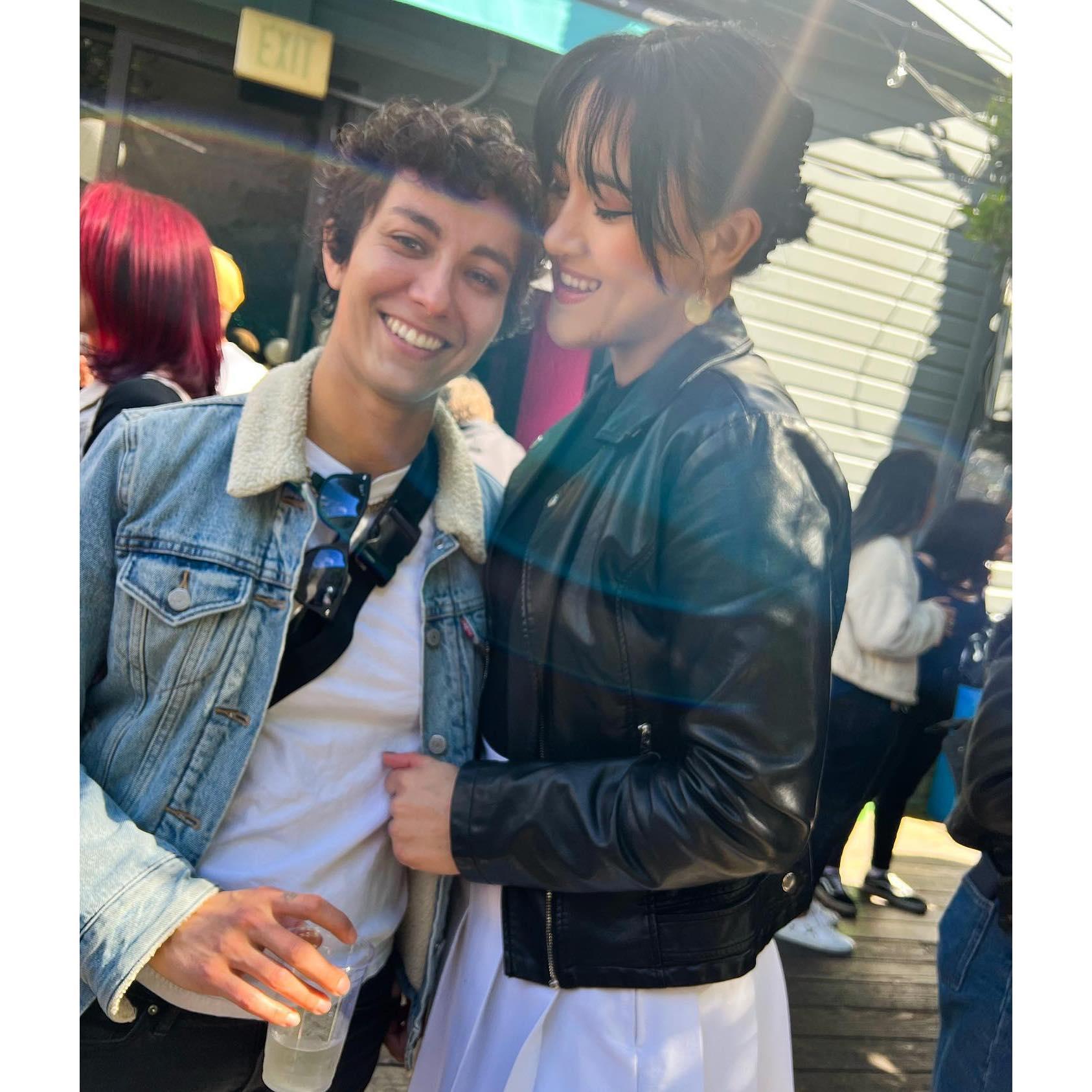 Our first photo together