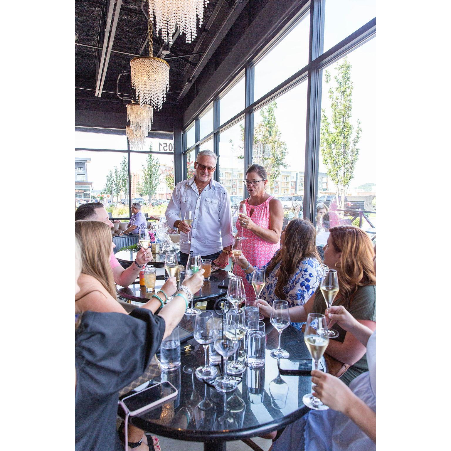 We were in Nashville for Laura's 60th birthday shenanigans.  We had so many reasons to celebrate that day and she gave the most loving toast to our engagement!