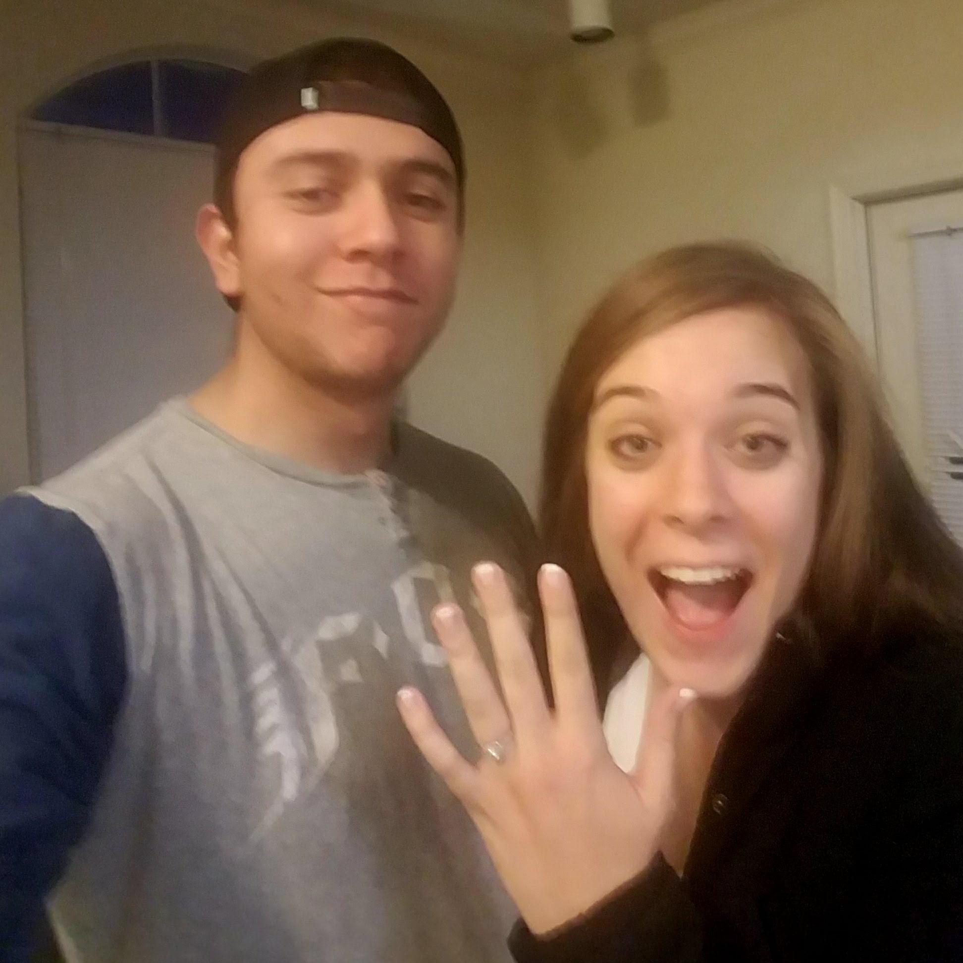 The night we got engaged!