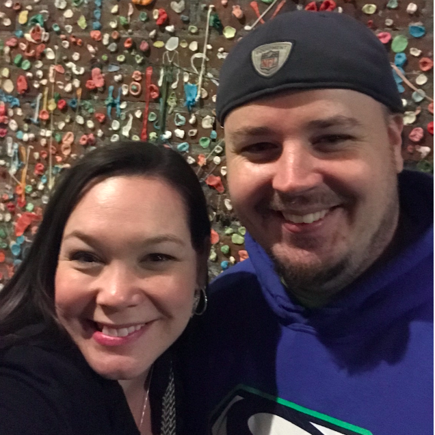The first picture of us together; our third date.