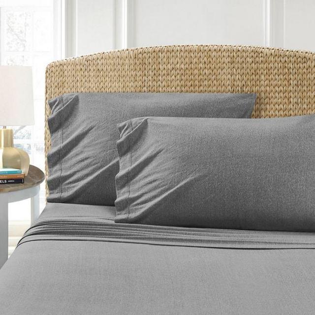 MHF Home T-Shirt King Sheet Set in Charcoal